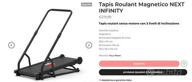 Tapis Roulant Magnetico NEXT INFINITY