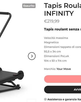 Tapis Roulant Magnetico NEXT INFINITY