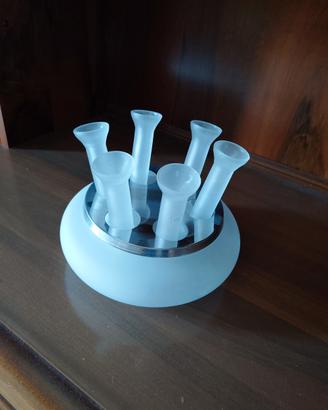 set bicchierini da vodka con ciotola ghiaccio