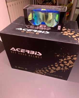 Casco Acerbis e Mascherina ProGrip Nuovo TG. L