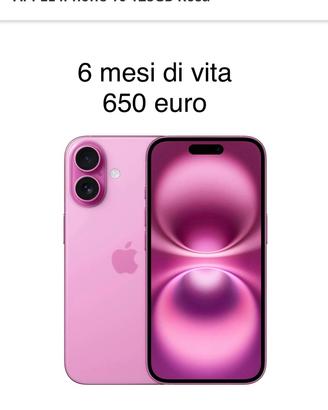 Iphone 16 rosa