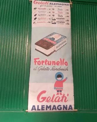 NUOVO RECENTE tabellone insegna prezzi gelati