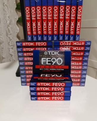 50 Tdk FE 90 Ferric cassette vergini