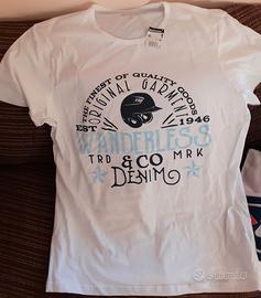 T-Shirt IN EXTENSO bianca mis. XL cotone 100% Nuov