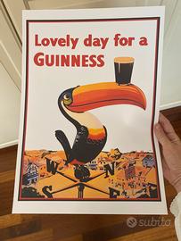 Poster stampa Birra Guinness tucano quadro bar