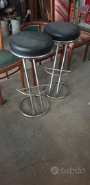 sgabelli acciaio vintage 