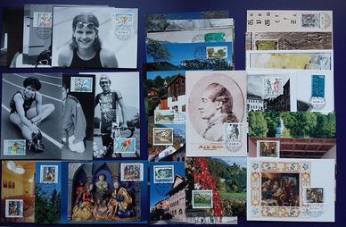 Collezione 190 cartoline maximum Liechtenstein