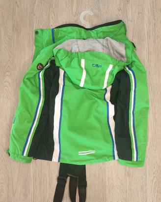 Completo sci bambino 10 anni CMP verde