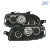 FARI PER FIAT PUNTO 99-03 ANGEL EYES FONDO NERO