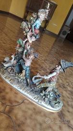 Grande scultura Capodimonte in porcellana 