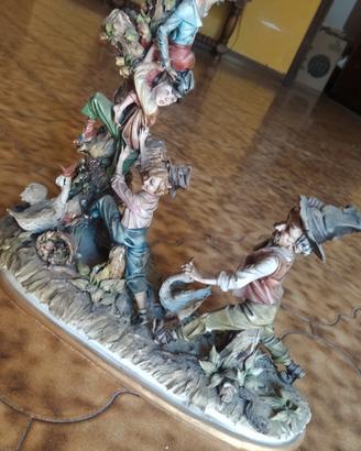 Grande scultura Capodimonte in porcellana 