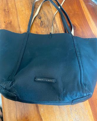 Armani borsa in pelle double face