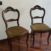 2 Copie di sedie antiche