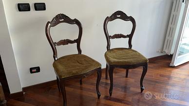 2 Copie di sedie antiche