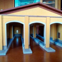 Deposito lokomotive 1:87 per plastico ferroviario