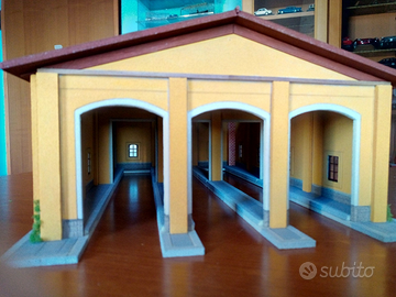 Deposito lokomotive 1:87 per plastico ferroviario