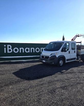 Fiat DUCATO cassone con grù 7 posti