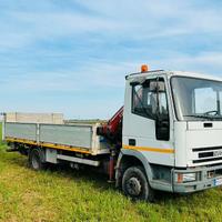 Autocarro usato eurocargo 60 fisso e gru