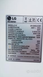 ricambi frigorifero LG GR-G562JUQW scomparti porta