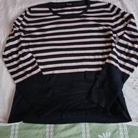 Maglia a righe blu e rosa Max&Co 