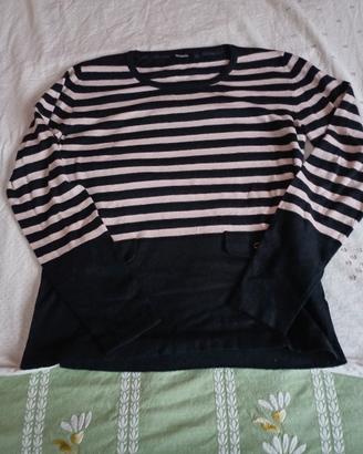 Maglia a righe blu e rosa Max&Co 