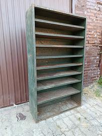 Scaffalatura Industrial Vintage Metallo Officina
