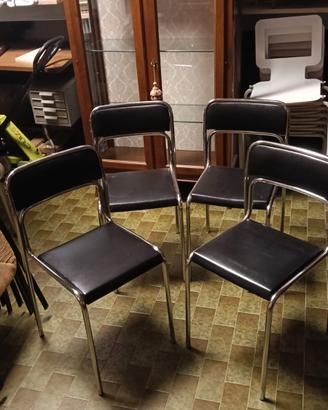 4 sedie vintage in stile Bauhaus 