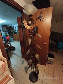 piantana in ferro battuto - girasoli- fatta a mano