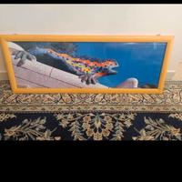 Quadro con cornice e vetro Lizard Fountain at Park