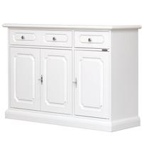 Mobile credenza madia 3 ante 2 cassetti bianco