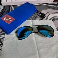 Ray-Ban Aviator Junior (Lenti a specchio blu)