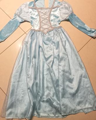 VESTITO PRINCIPESSA CARNEVALE BAMBINA 