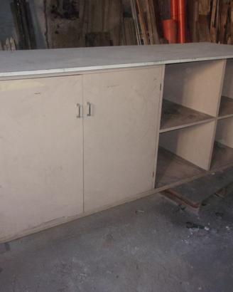 Grande mobile vintage cm. 73 x 221 altezza cm.91