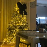 Albero di natale innevato 210 cm