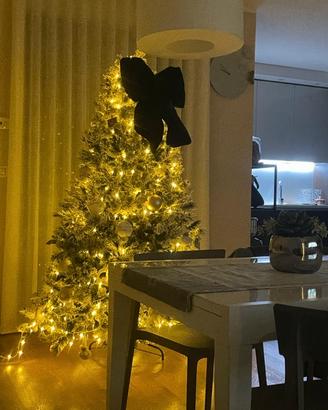 Albero di natale innevato 210 cm