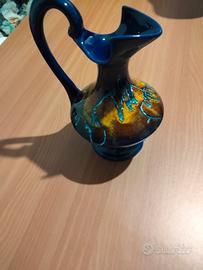 vaso in ceramica stile bertoncello vintage anni 80