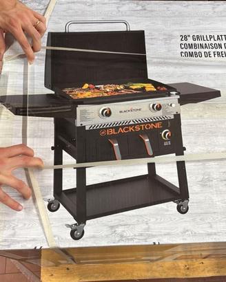 Blackstone piastra a gas 28" con friggitrici aria