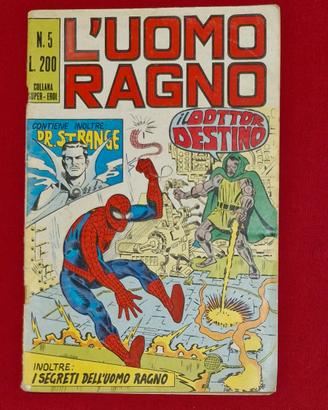Uomo Ragno Spiderman n°5 originale 1970 Marvel