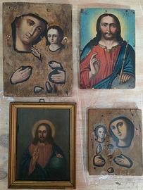 piccole icone e quadretto antico.