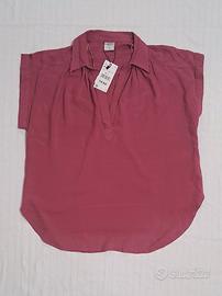 camicia rosa nuova con cartellino