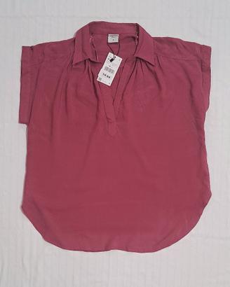 camicia rosa nuova con cartellino