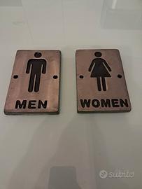 2 targhette  vintage  hotel anni 70-80