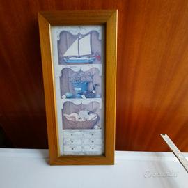Quadretto in legno in tema mare