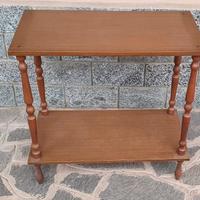 TAVOLINO CONSOLE a due ripiani, anni '50-'60