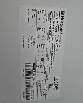 Frigorifero Ariston Hotpoint