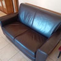 Salotto in pelle testa di moro by Natuzzi