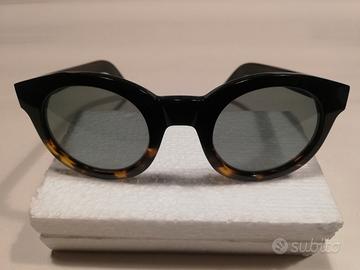 OCCHIALI DA SOLE "SHIRO BLACK/AVANA" FORMA ROTONDA