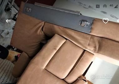 Salotto in pelle angolare 