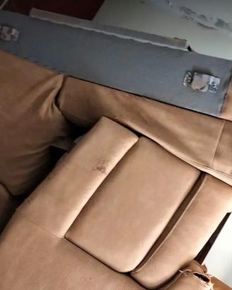 Salotto in pelle angolare 