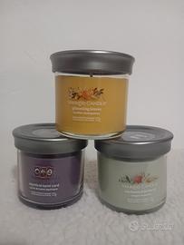 set yankee candle x 3  tumbler autunno halloween